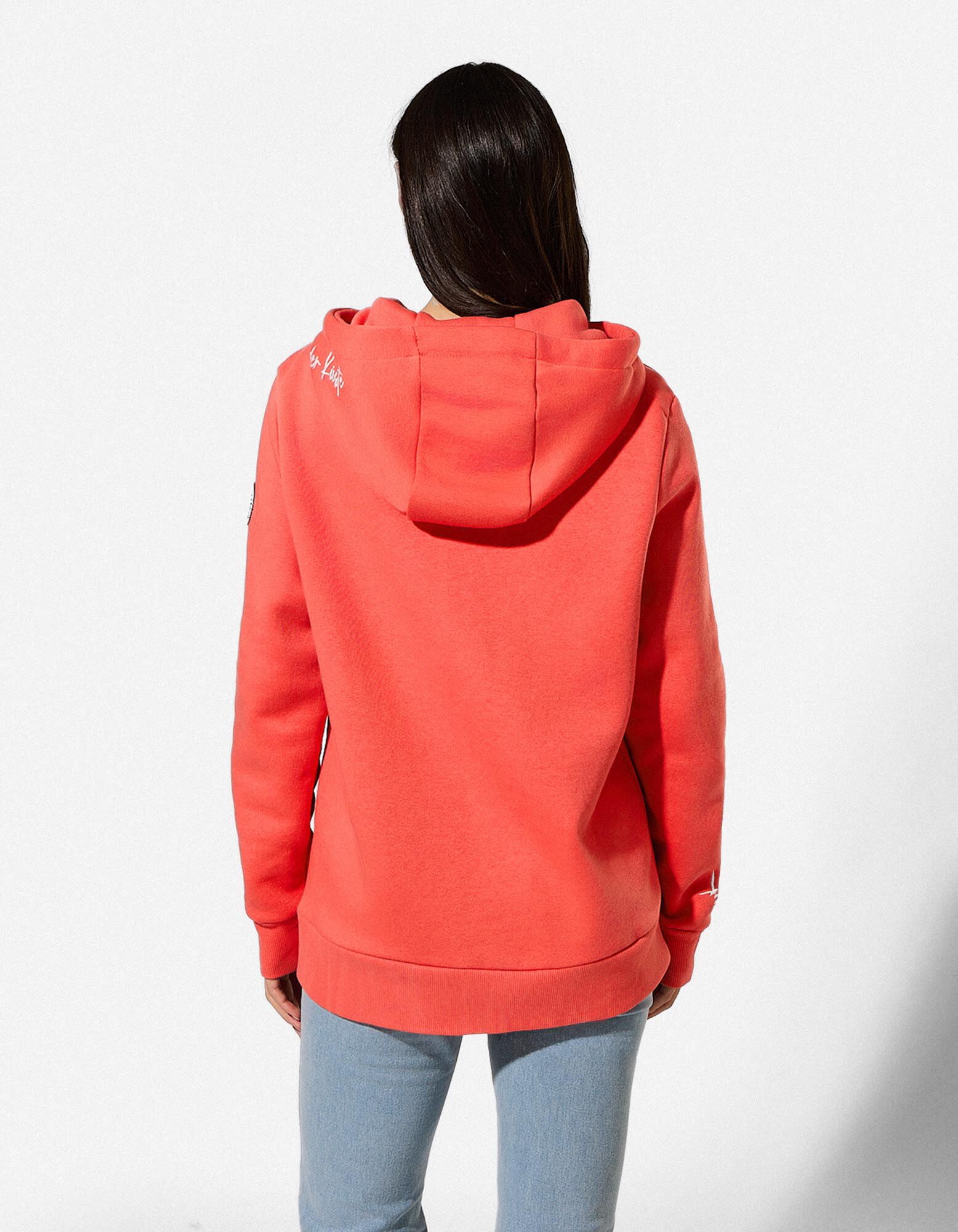Veste molletonn&eacute;e - Broderie - orange