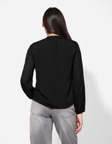 Bluse - Loose Fit - schwarz