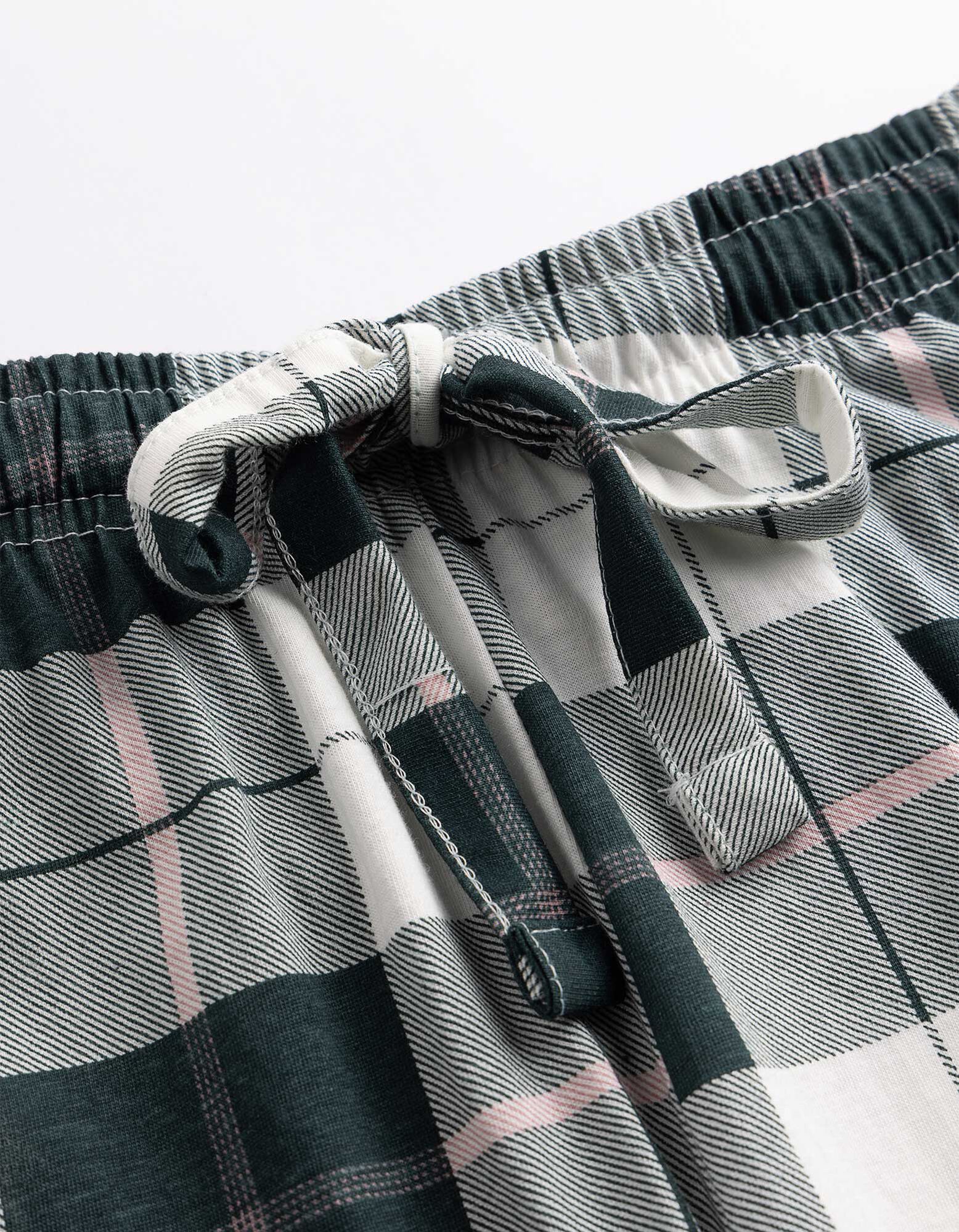 Pyjamahose - Allover-Muster - Off-White