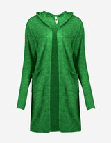 Damen Longcardigan - Kapuze