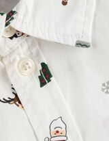 Overhemd - Print all-over - wit