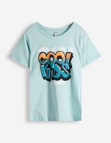 Shirt - Frontprint - hellblau