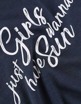 Top - Sprednja tisk - temno modra