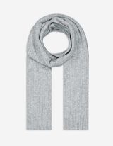 szal - dzianina kablowa - szary