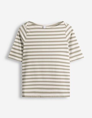 T-shirt - Strepen - groen