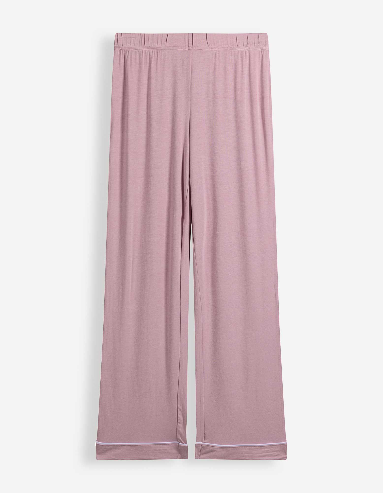 Pyjama Set aus Shirt und Hose - Viskose - Rosa