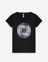 Tricou - Imprimeu sclipici - Negru