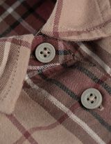 Overhemdblouse - Ruitmotief - beige