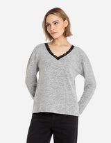 Marškinėliai ilgomis rankovėmis - LENZING™ ECOVERO™ - pilkas