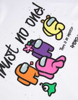 Maglia cropped - Stampa - bianco