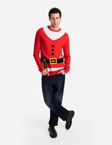 Pullover en tricot - Le jour de Noël - Rouge