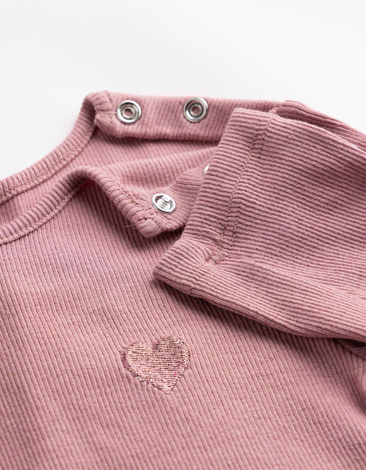 Kleid - Baumwoll-Mix - Rosa