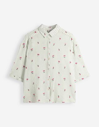 Bluse - Dreiviertel&auml;rmel - gr&uuml;n