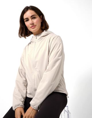 Omkeerbare jas - wandelen - Beige
