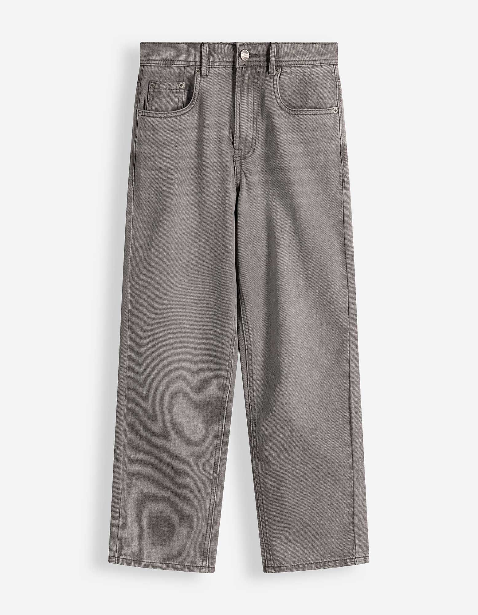 Jeans - Loose Fit - grau