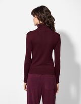 Maglione - Collo dolcevita - lilla scuro