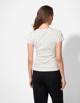 T-shirt - Fantasia floreale - bianco