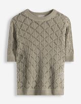 Pulovr - K&aacute;rovan&yacute; vzor - tmave zelena