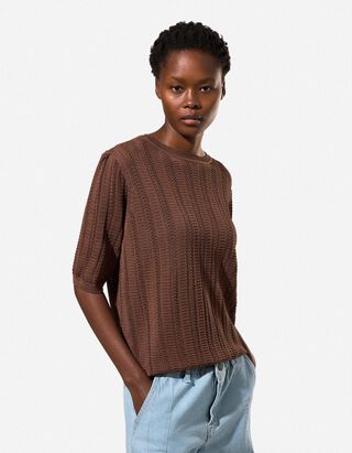 Pullover - Strick - braun