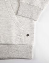 Felpa con cappuccio - Tasca a marsupio - grigio chiaro