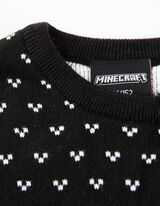 sweter - Minecraft - czarny