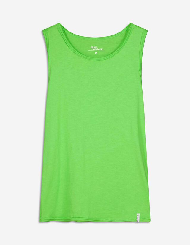 Top a canotta - Basic - verde chiaro