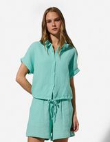Chemise - Mousseline - menthe