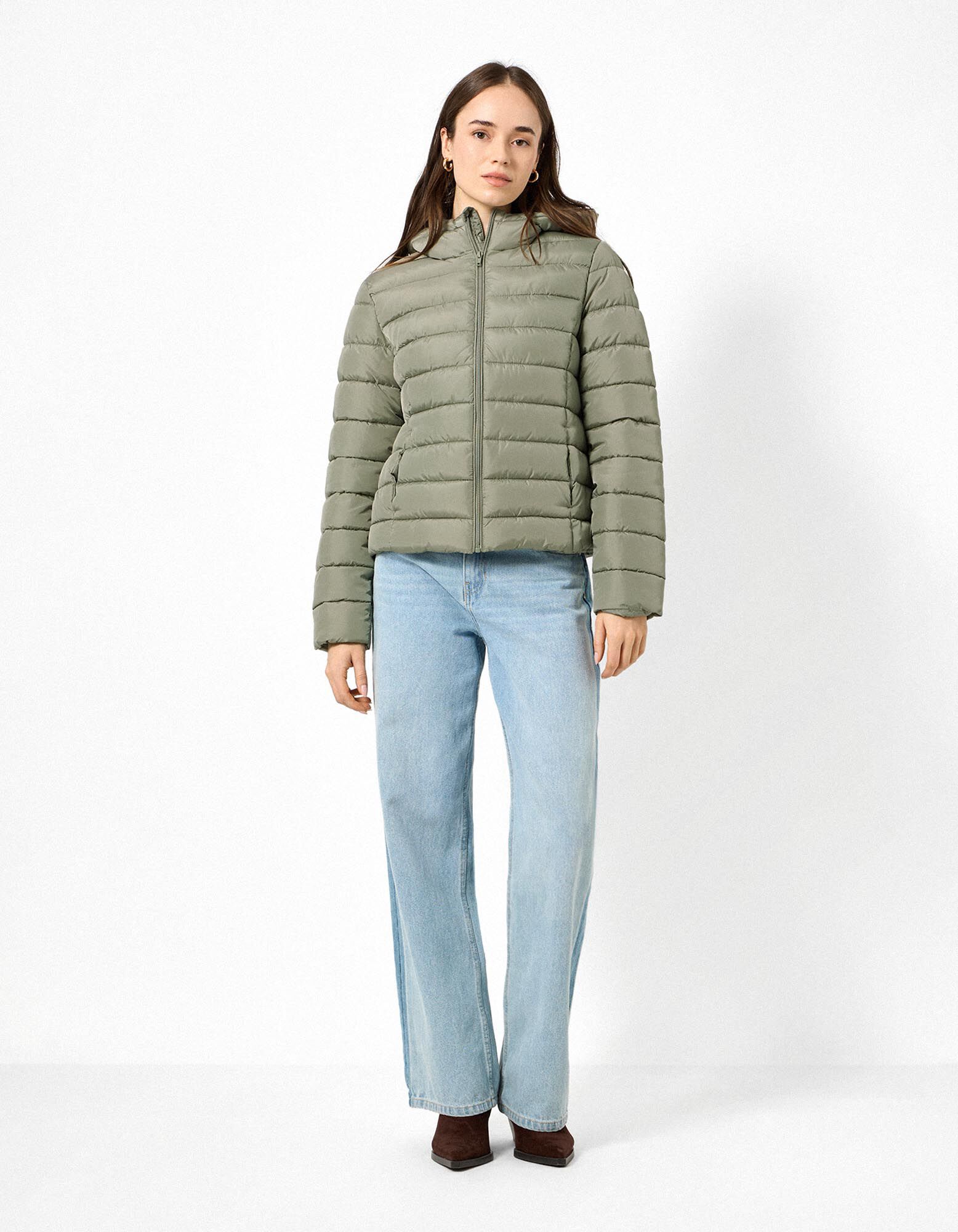 Steppjacke - Wasserabweisend - Khaki