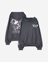 Hoodie - Rückenprint - dunkelgrau