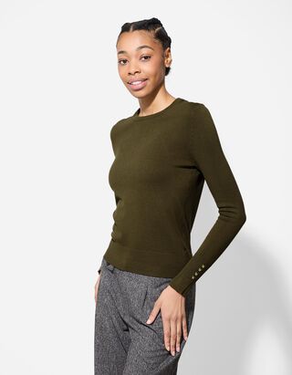 Strickpullover - grün