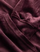 Pullover - Samt - dunkellila