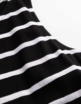 Kleid - Streifen - Schwarz