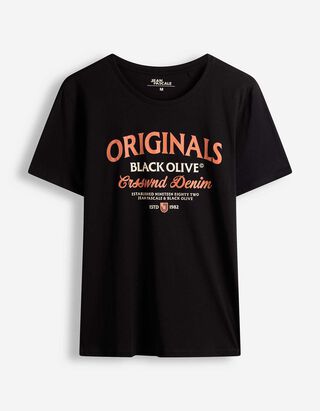 T-shirt - Zwart