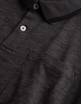 T-shirt - Polo kraag - Donkergrijs