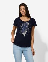 T-Shirt - Print - dunkelblau