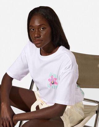 T-Shirt - R&uuml;ckenprint - Wei&szlig;