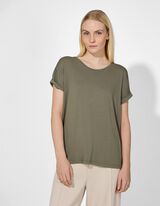 T-Shirt - Viskose-Mix - gr&uuml;n