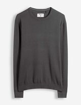 Pullover - Baumwoll-Mix - Dunkelgrau