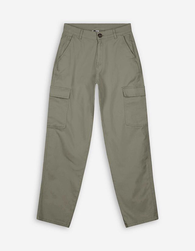 Cargohose - Baumwoll-Mix - dunkelgrün