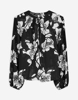 Blusa - Stampa allover - nero