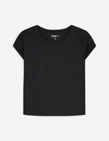 T-shirt - Met stretch - zwart