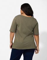 T-Shirt - Baumwolle - dunkelgr&uuml;n