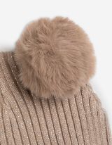 Mütze - Rippstrick - beige