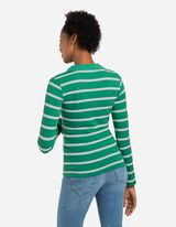 Polo marškinėliai ilgomis rankovėmis - Medvilnės mišinys - zalias