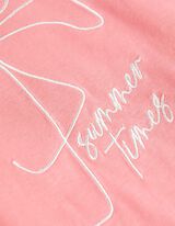 T-shirt - Borduursels - pink