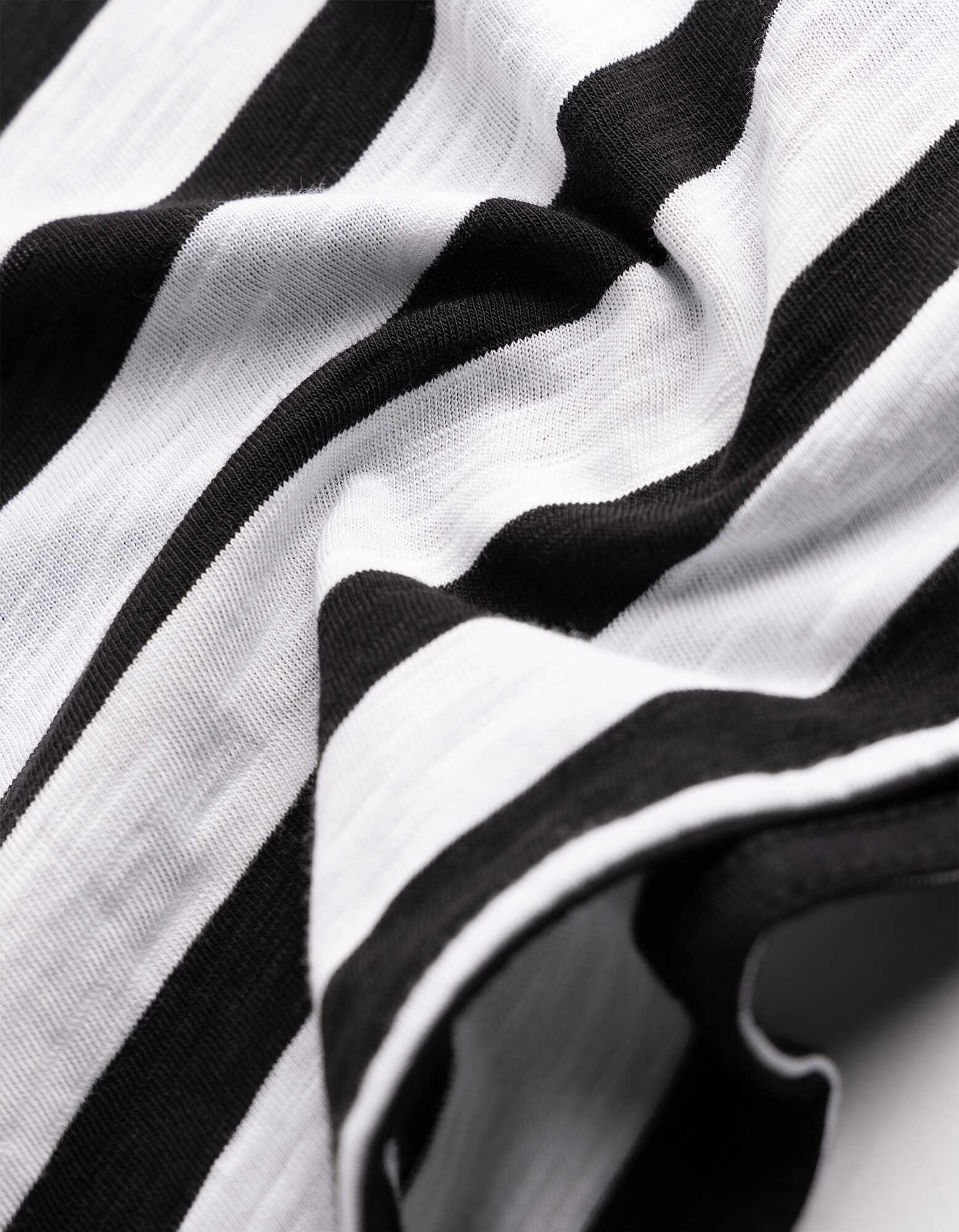 T-shirt - Rayures - noir