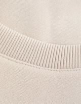 Sweatshirt - Effen - beige