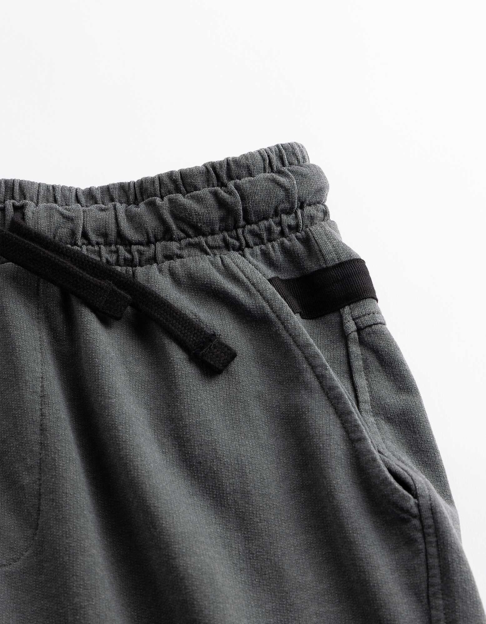 Jogginghose - Washed-Out-Look - Dunkelgrau