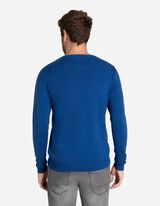 Pul&oacute;ver - Kerek nyakkiv&aacute;g&aacute;s - k&eacute;k