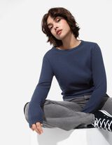 Bliuzonas - Medvilnė - tamsiai melynas